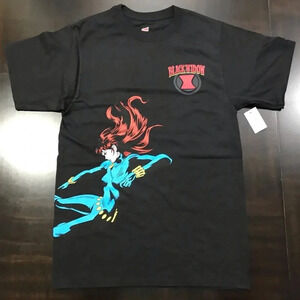 Disney Marvel Black Widow Graphic Tshirt Black XL